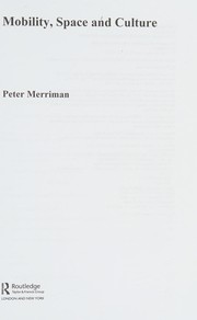 Front cover of Mobility, space, and culture by Peter Merriman