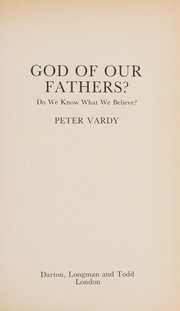 Front cover of God of our fathers? by Peter Vardy
