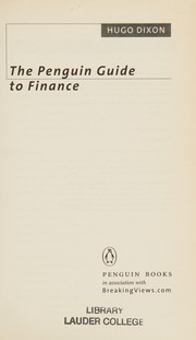 Cover of The Penguin guide to finance by Hugo Dixon