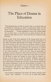 Cover of Drama for middle and upper schools by Day, Christopher ACP.