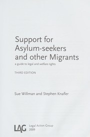 Front cover of Support for asylum-seekers and other migrants by Sue Willman