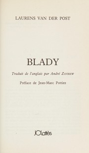 Cover of About Blady by Laurens van der Post