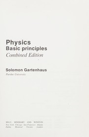 Cover of Physics by Solomon Gartenhaus