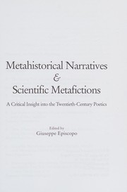 Front cover of Metahistorical narratives & scientific metafictions by Giuseppe Episcopo