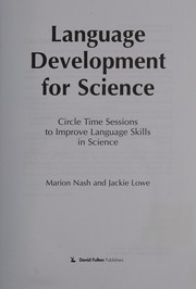Cover of Language development for science by Marion Nash