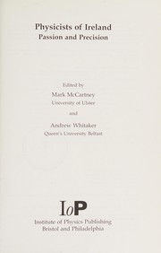 Front cover of Physicists of Ireland by Andrew Whitaker