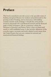 Front cover of Dictionary of Banking and Finance Terms by John O.E. Clark