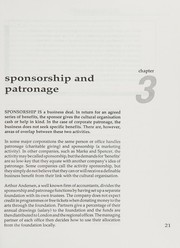 Front cover of The Arts Sponsorship Handbook by David Fishel