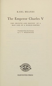 Cover of The Emperor Charles V by Karl Brandi