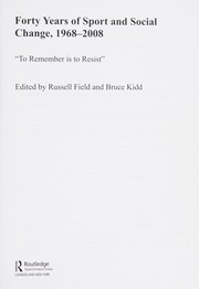 Front cover of Forty Years of Sport and Social Change, 1968-2008 by Russell Field