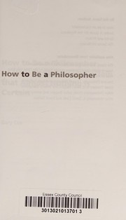 Cover of How to Be a Philosopher by Gary Cox