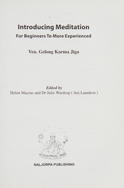 Cover of Introducing meditation by Karma Jiga