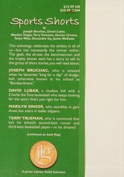 Front cover of Sports shorts by Joseph Bruchac