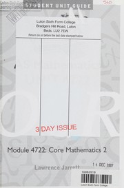 Cover of OCR Mathematics AS Unit Core 2 by L. Jarrett