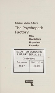 Front cover of Psychopath Factory by Tristam Vivian Adams