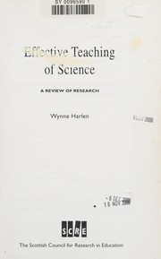 Front cover of The Effective Teaching of Science by Wynne Harlen