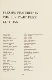 Cover of The Pushcart Prize X: Best of the Small Presses by Bill Henderson