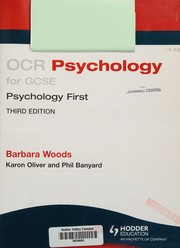 Front cover of OCR Psychology for GCSE by Barbara Woods