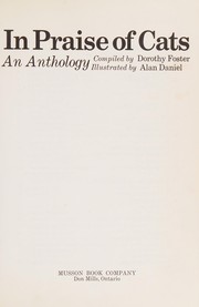 Front cover of In praise of cats by Dorothy Foster