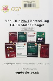 Front cover of GCSE OCR mathematics for the grade 9-1 course by Richard Parsons