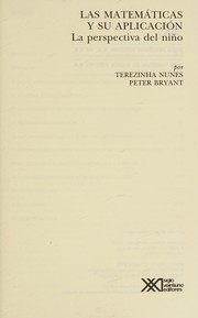 Cover of Las matemáticas y su aplicación by Terezinha Nunes