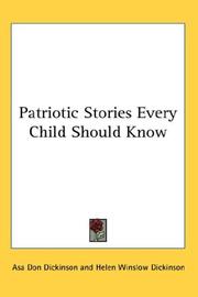 Cover of Patriotic Stories Every Child Should Know by Unknown