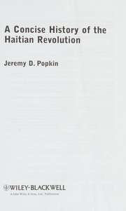 Cover of A concise history of the Haitian revolution by Jeremy D. Popkin