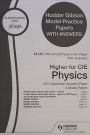 Cover of Higher for CfE Physics 2014-2015 by SQA Past Papers Staff