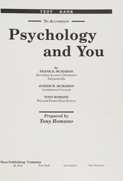 Front cover of Test bank to accompany Psychology and you by Joyce Waller
