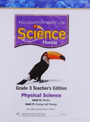 Front cover of Houghton Mifflin Science Florida by Douglas Carnie & more WWm. Badders