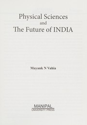 Front cover of Physical sciences and the future of India by M. N. Vahia