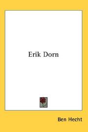 Cover of Erik Dorn by Ben Hecht
