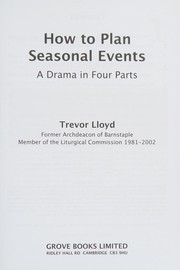 Front cover of How to plan seasonal events by Trevor Lloyd