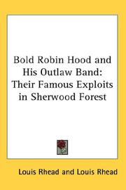 Cover of Bold Robin Hood and his outlaw band by Louis Rhead