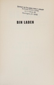 Cover of Bin Laden by Adam Robinson