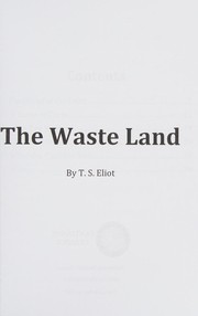 Cover of The Waste Land by T. S. Eliot