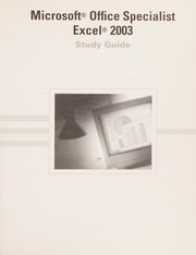 Front cover of Microsoft Office specialist Excel 2003 by Linda F. Johnson
