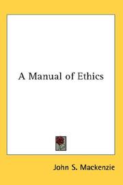 Front cover of A Manual of Ethics by John Stuart Mackenzie