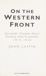 Cover of On the Western Front by Laffin, John.