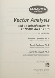 Cover of Schaum's outline of theory and problems of vector analysis by Murray R. Spiegel