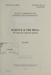 Cover of Science and the RDAs by Great Britain. Parliament. House of Commons. Select Committee on Science and Technology.