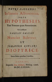 Front cover of Petri Gassendi Institutio astronomica juxta hypotheses tam veterum quam recentiorum by Pierre Gassendi