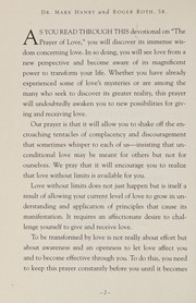 Cover of The prayer of love devotional by Mark Hanby
