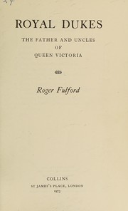 Cover of Royal dukes by Roger Fulford