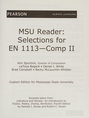 Cover of MSU reader by Ann C. Spurlock