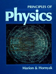 Front cover of Principles of physics by Jerry B. Marion