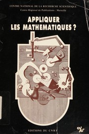 Front cover of Appliquer les mathématiques? by Séminaire d'epistémologie comparative d'Aix-en-Provence (1983 Marseille, France)