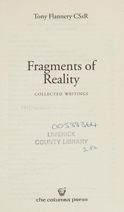 Front cover of Fragments of reality by Tony Flannery