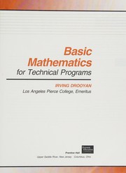 Cover of Basic mathematics for technical programs by Irving Drooyan