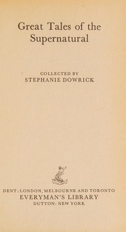 Front cover of Great Tales of the Supernatural by Dowrick